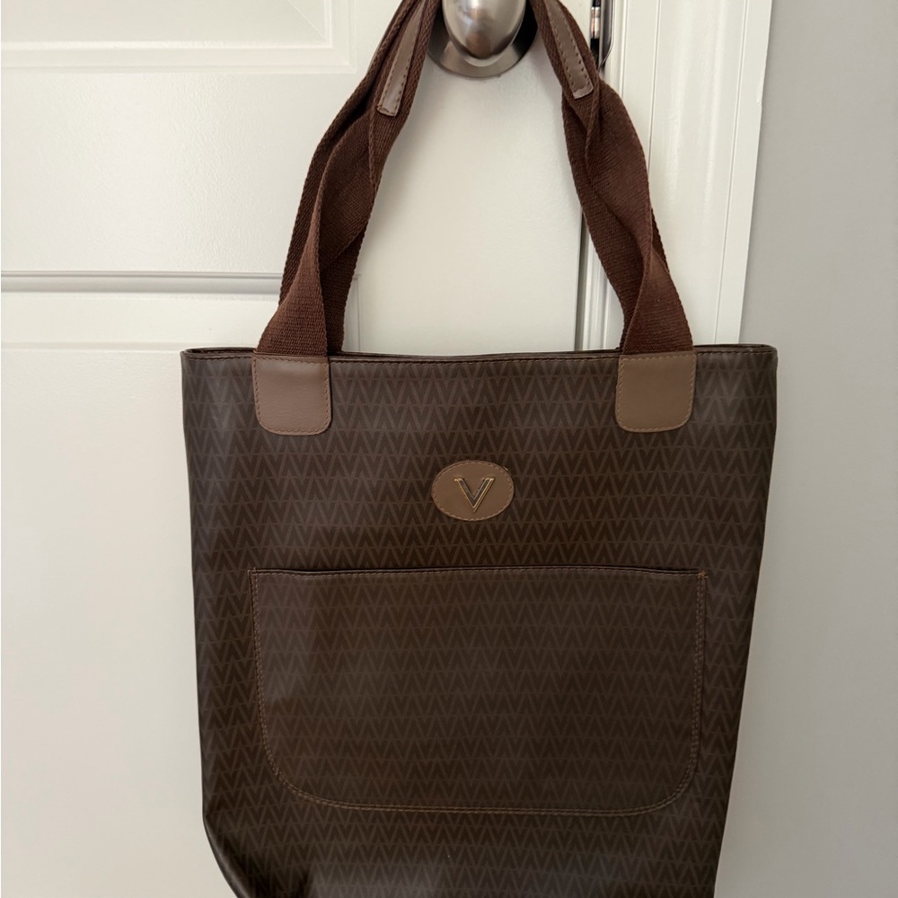 Mario Valentino Brown Leather Tote